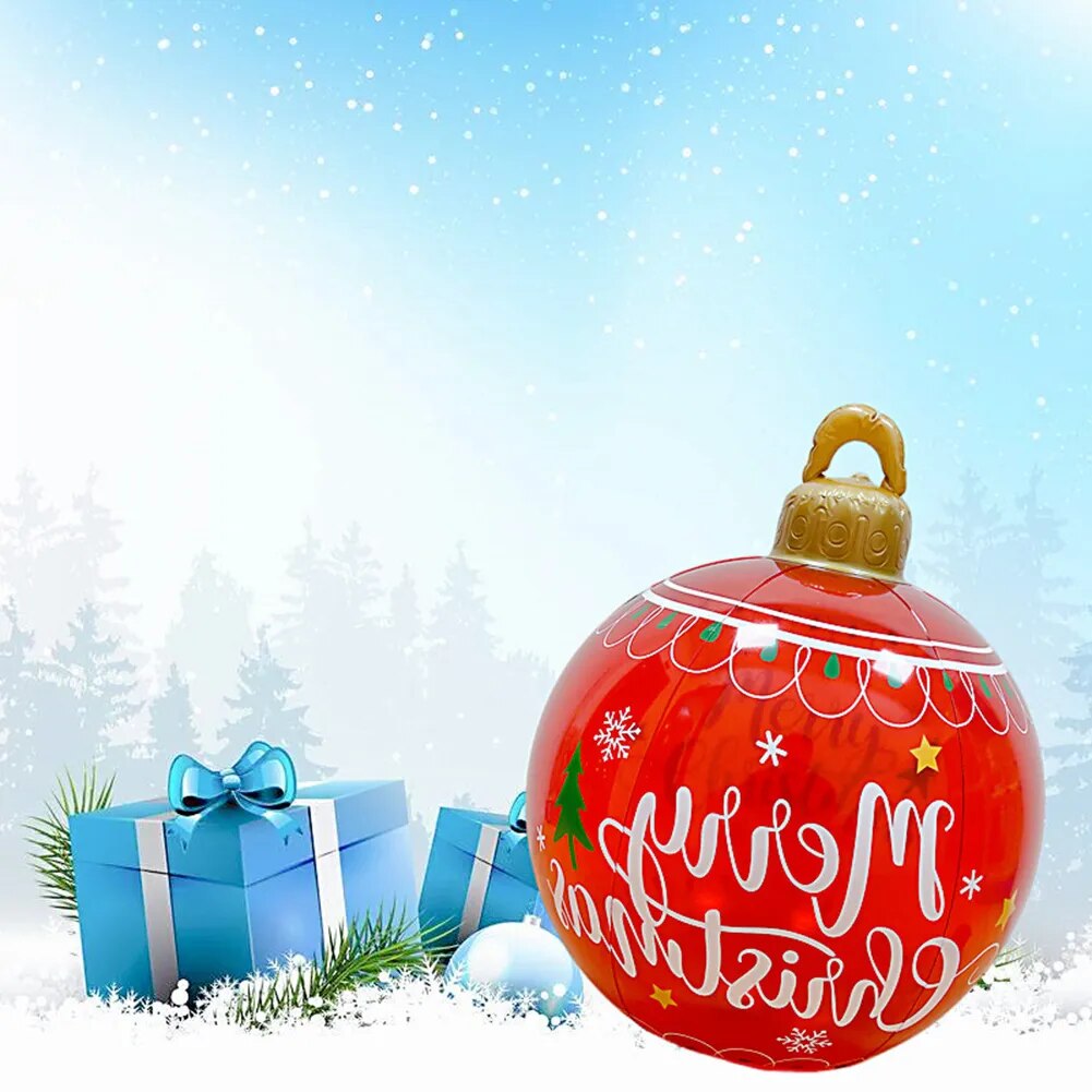 Christmas Giant Inflatable Ball Decoration (24 Inch)