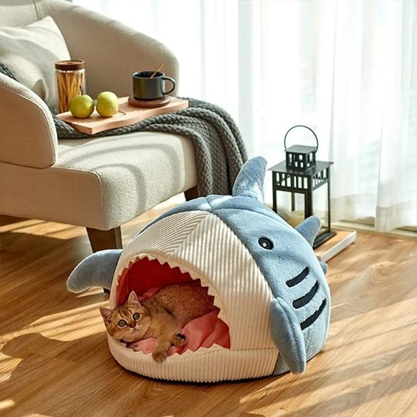 Shark, Angler & Puffer Fish Cat Bed