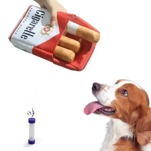 Plüschtier „Hundezigarre“