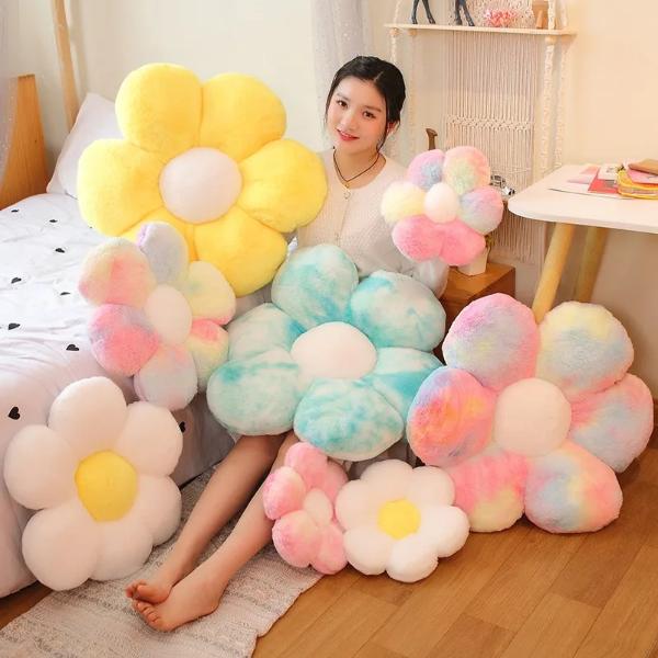 SOFA-LICIOUS Premium Flauschiges Blumen-Sofakissen