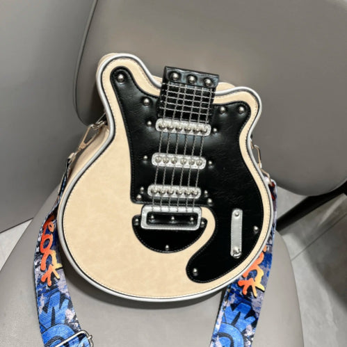 Guitar Shaped Crossbody Purse Bag