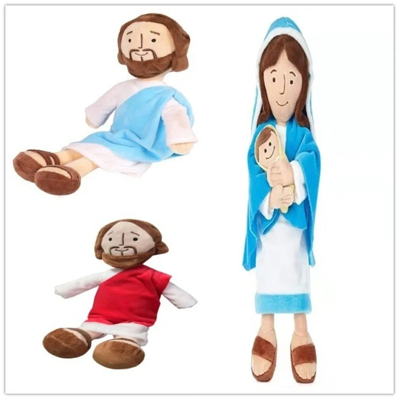 イエス人形と聖母マリアのぬいぐるみ