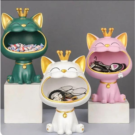 北欧の猫の置物