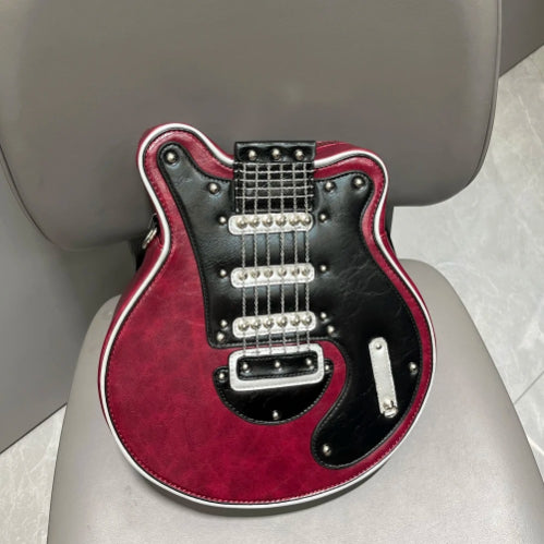 Guitar Shaped Crossbody Purse Bag