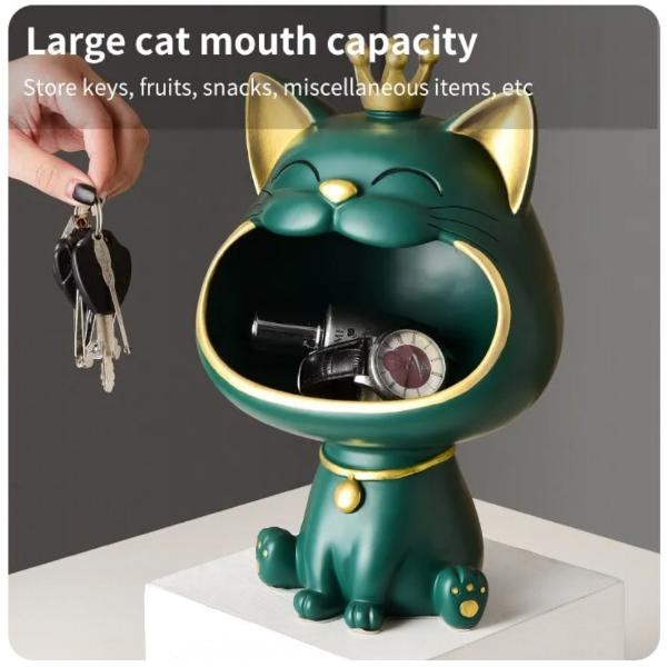 北欧の猫の置物