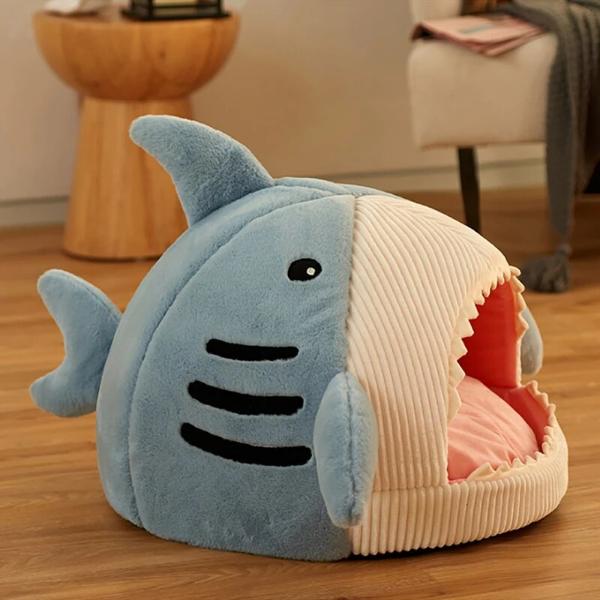 Shark, Angler & Puffer Fish Cat Bed