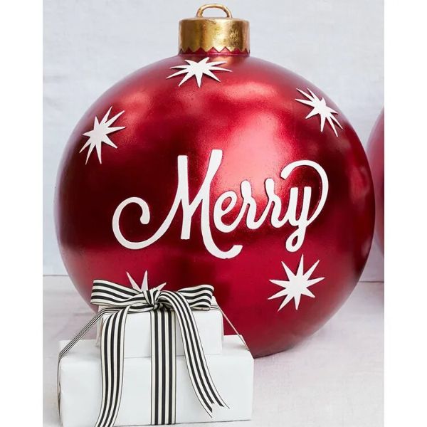 Christmas Giant Inflatable Ball Decoration (24 Inch)