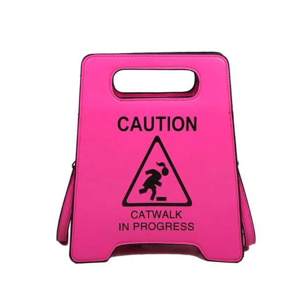 Novelty Caution Sign Tote Handbag