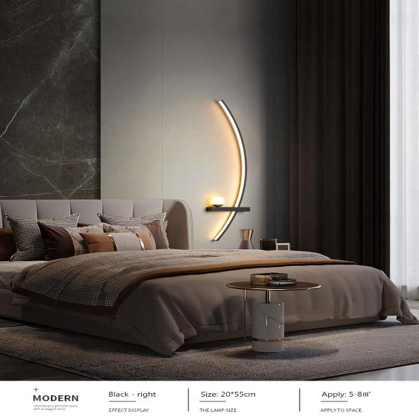 Modern LED Minimalist Bedside Arc Lamp