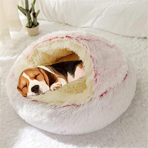 心地よいぬいぐるみの犬猫洞窟ベッド