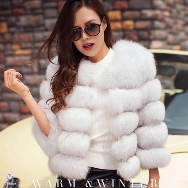 Women Luxury Winter Warm Fluffy Faux Fur Short Coat Jacket