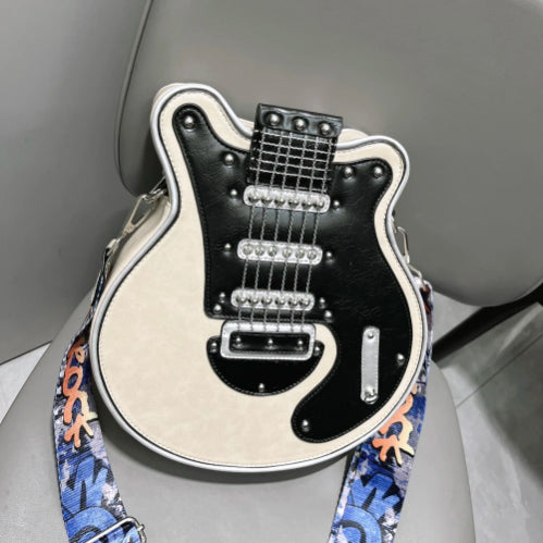 Guitar Shaped Crossbody Purse Bag