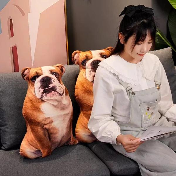 3D犬ぬいぐるみ枕