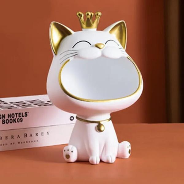 北欧の猫の置物