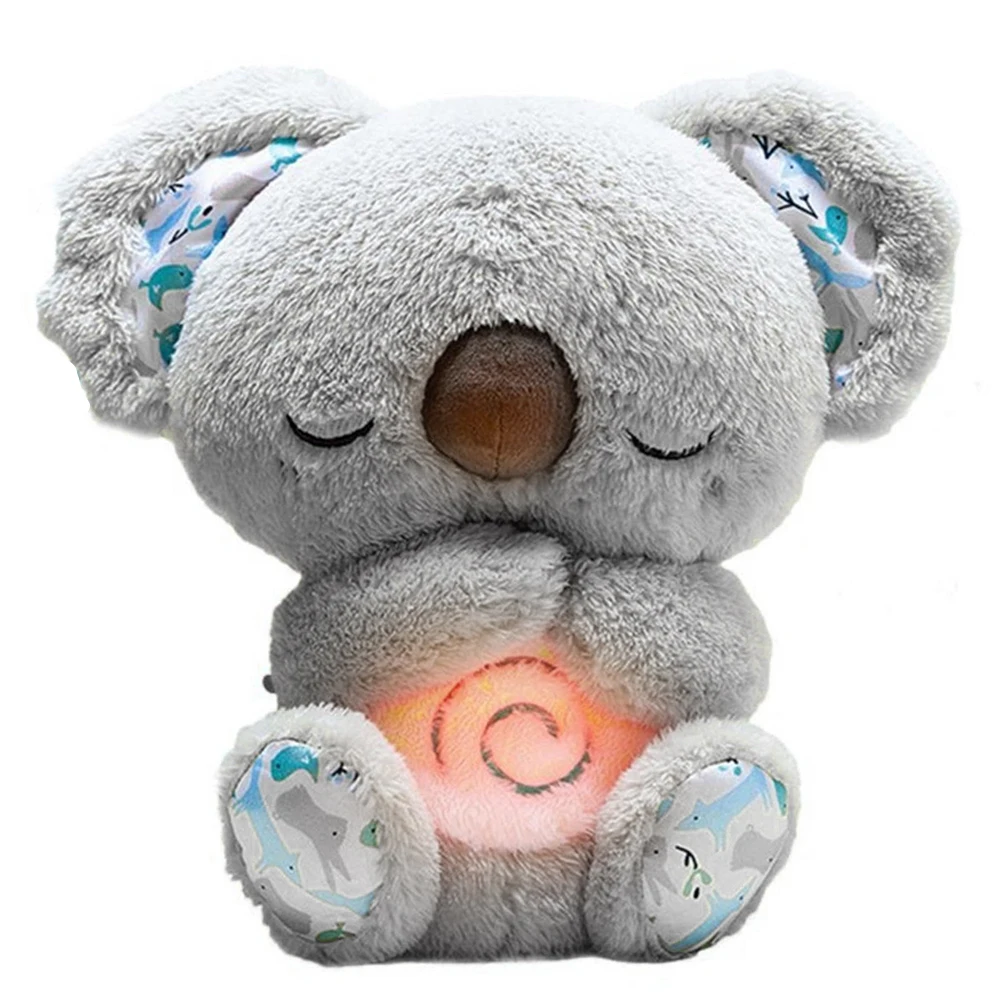 Breathing Plush Otter & Koala With Heartbeat Sleeping Aid