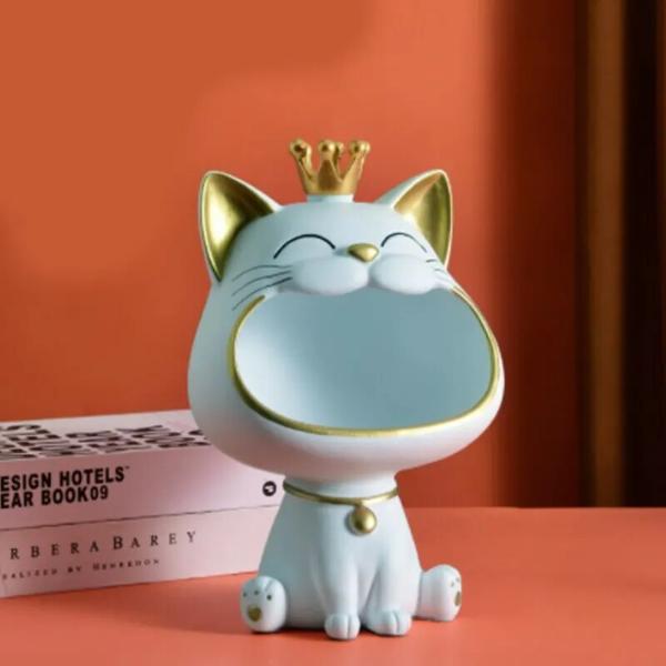 北欧の猫の置物
