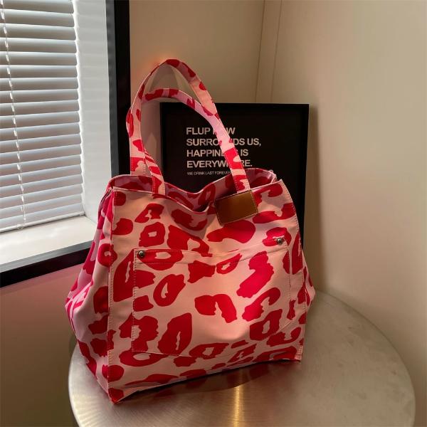Leopard Print Large Tote Bag