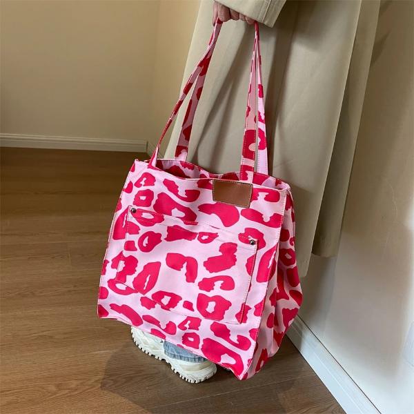 Leopard Print Large Tote Bag