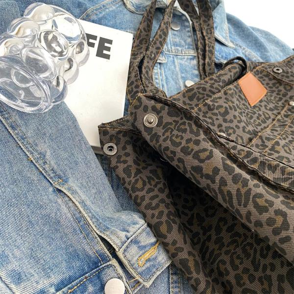 Leopard Print Large Tote Bag