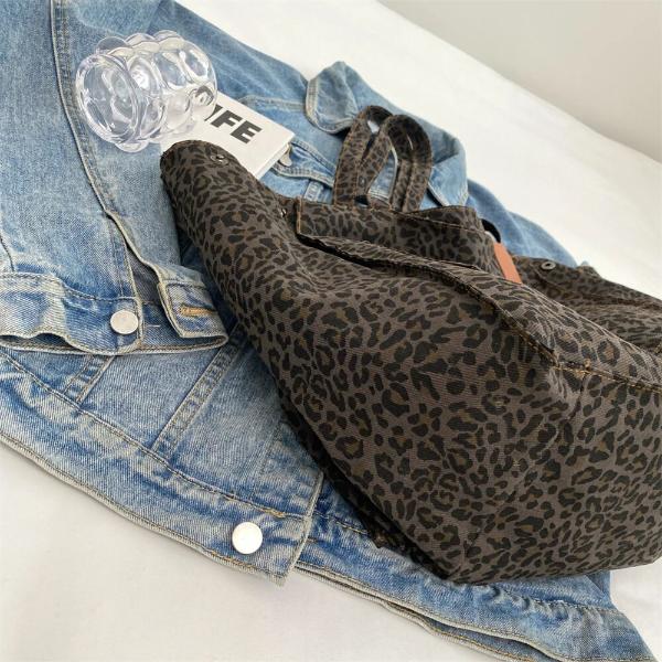 Leopard Print Large Tote Bag