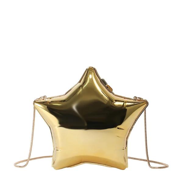 Abend-Clutch aus Acryl mit Sternballon-Motiv