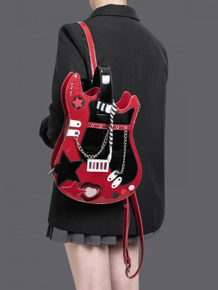 Guitar Shaped Crossbody Purse Bag