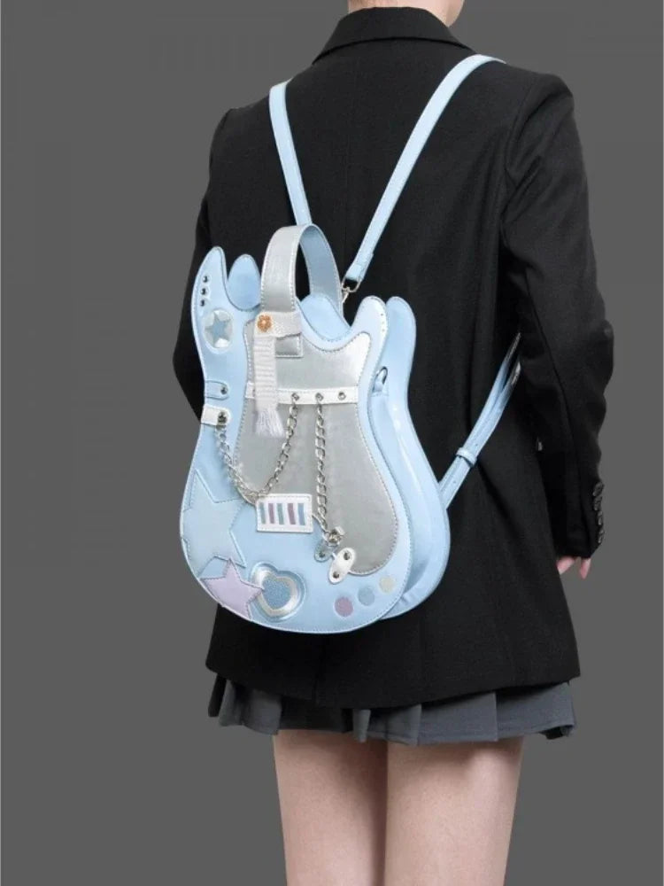 Guitar Shaped Crossbody Purse Bag