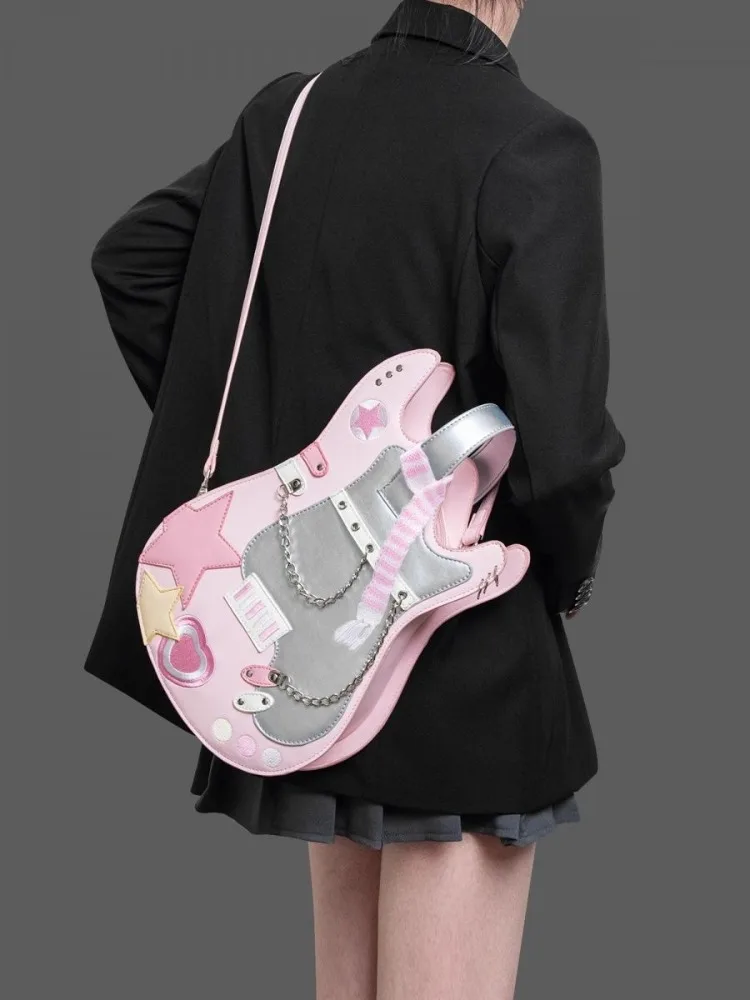 Guitar Shaped Crossbody Purse Bag