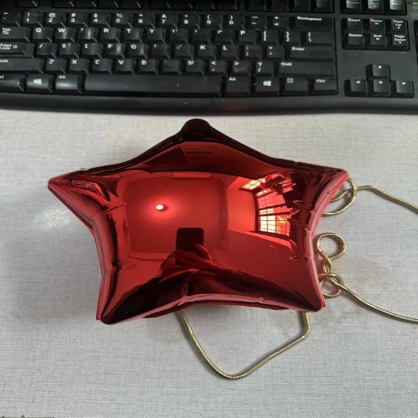 Abend-Clutch aus Acryl mit Sternballon-Motiv