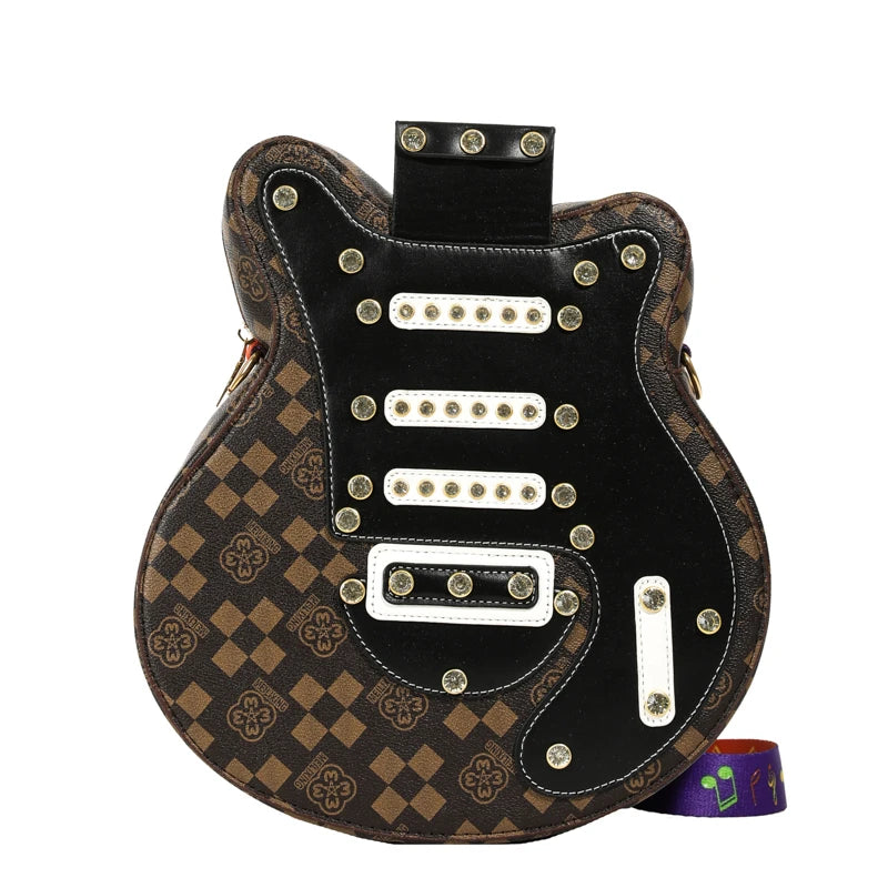 Guitar Shaped Crossbody Purse Bag