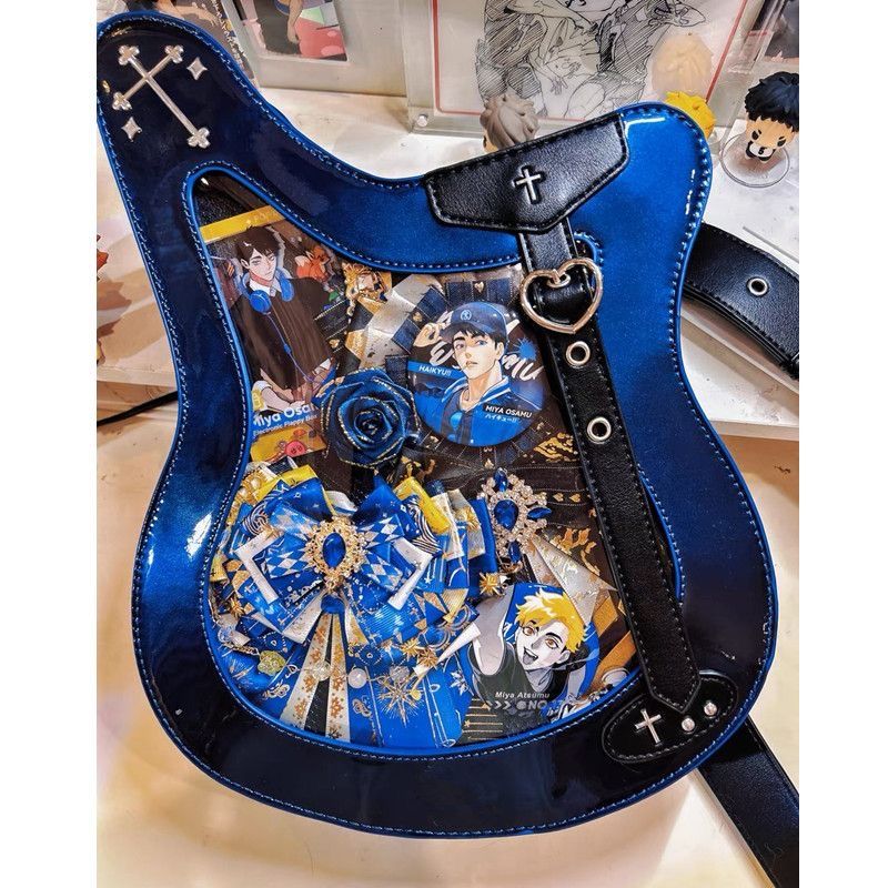 Guitar Shaped Crossbody Purse Bag