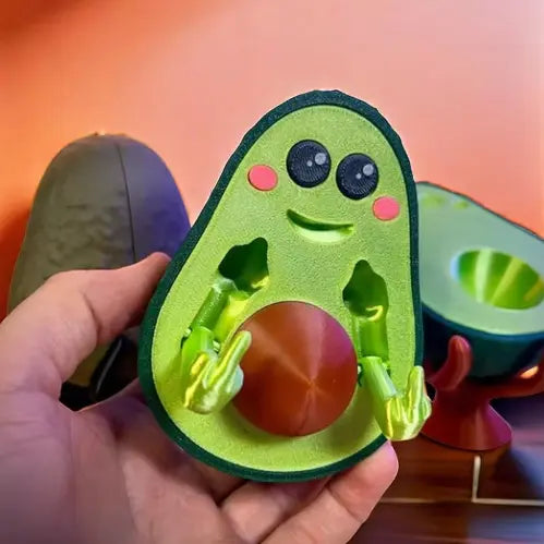 3D Printed Middle Finger Avocado