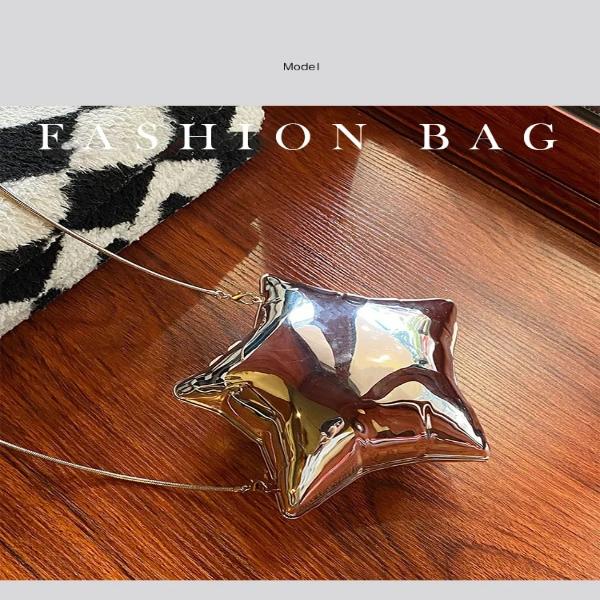 Abend-Clutch aus Acryl mit Sternballon-Motiv