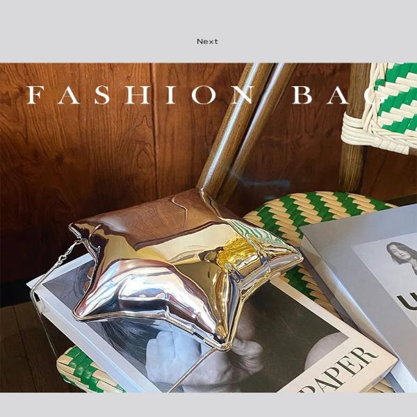 Abend-Clutch aus Acryl mit Sternballon-Motiv