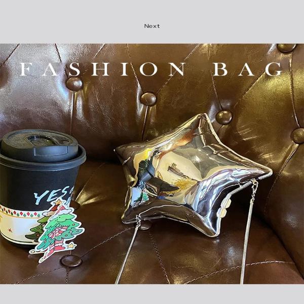 Abend-Clutch aus Acryl mit Sternballon-Motiv
