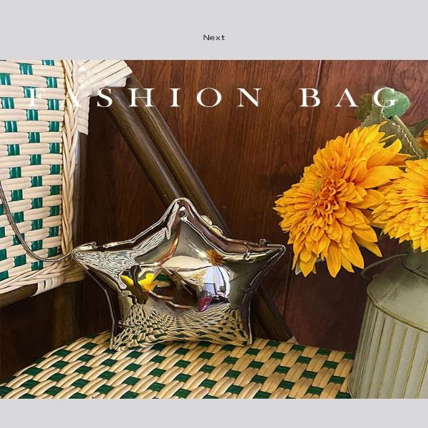 Abend-Clutch aus Acryl mit Sternballon-Motiv
