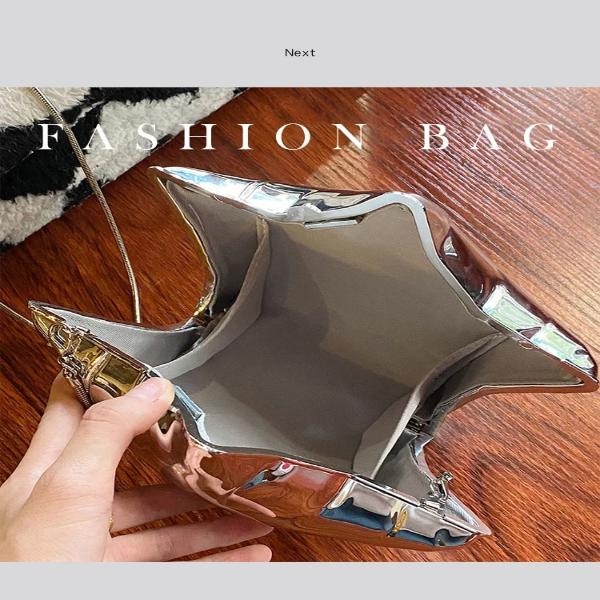 Abend-Clutch aus Acryl mit Sternballon-Motiv