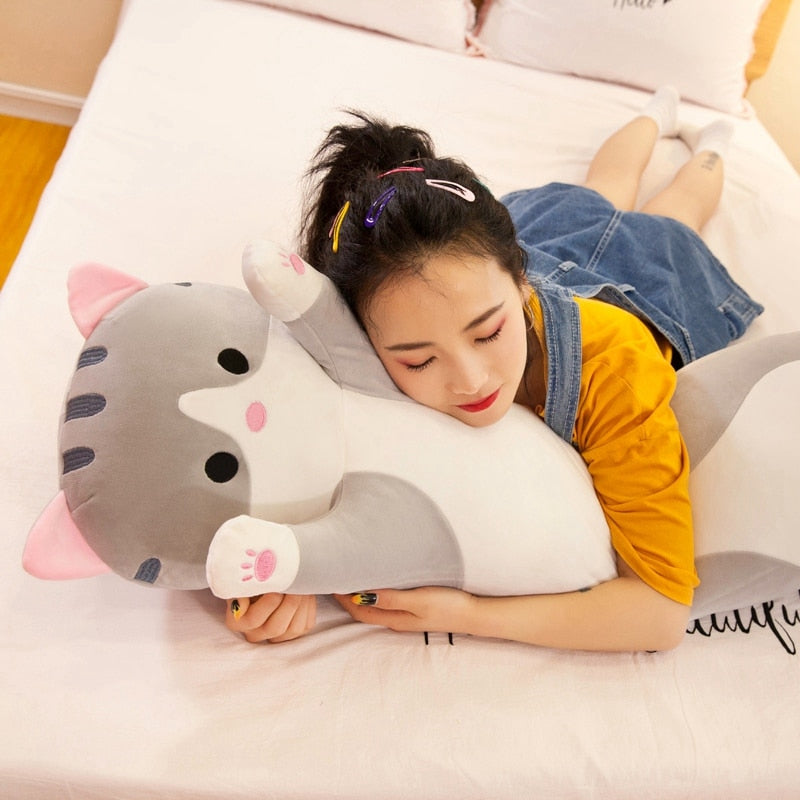 Long Cat Squishmallow Pillow