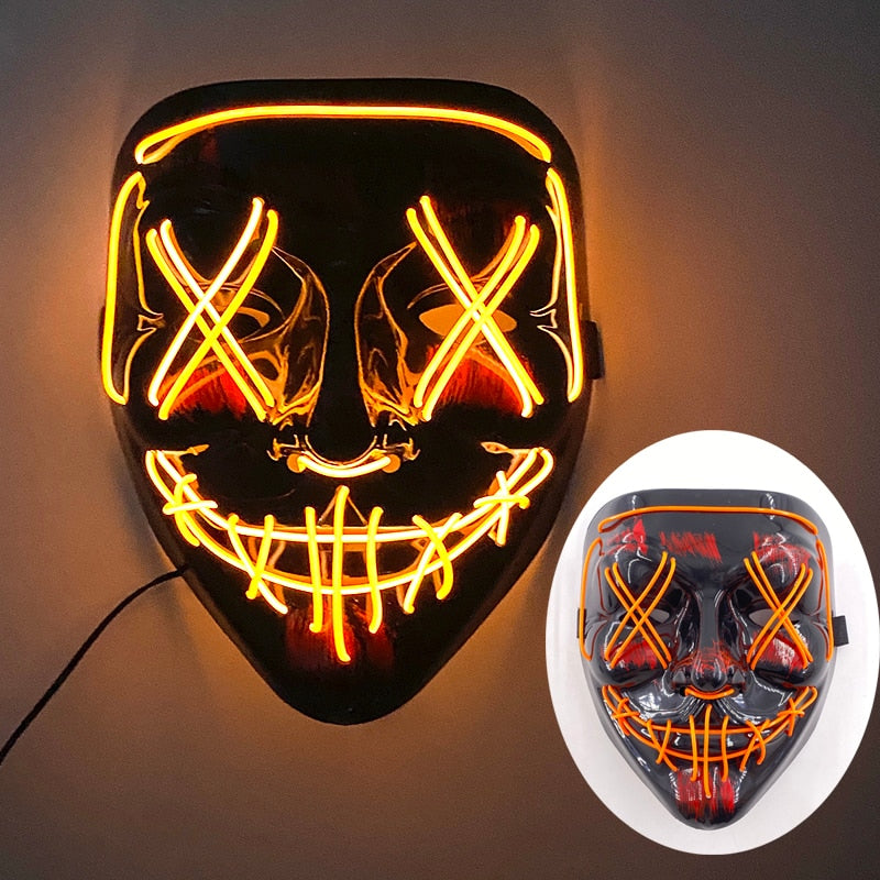 2023 Halloween LED Purge Maske