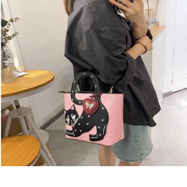 ロングテール プレミアム キャット クロスボディ ハンドバッグ