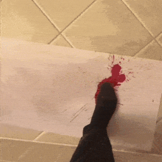 BloodyTrail - Color Changing Bath Mat