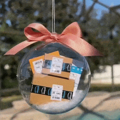 2023 面白いクリスマスツリーボックス&LEDオーナメント