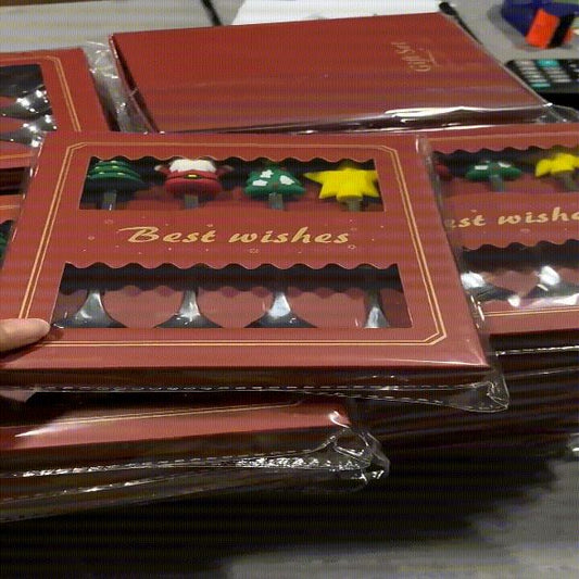 Weihnachtsbesteck-Set