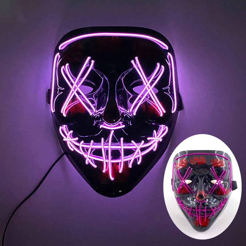 2023 Halloween LED Purge Maske
