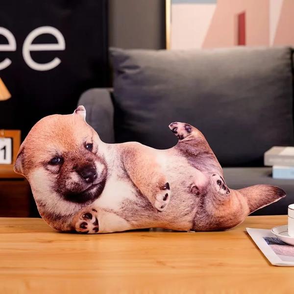 3D犬ぬいぐるみ枕