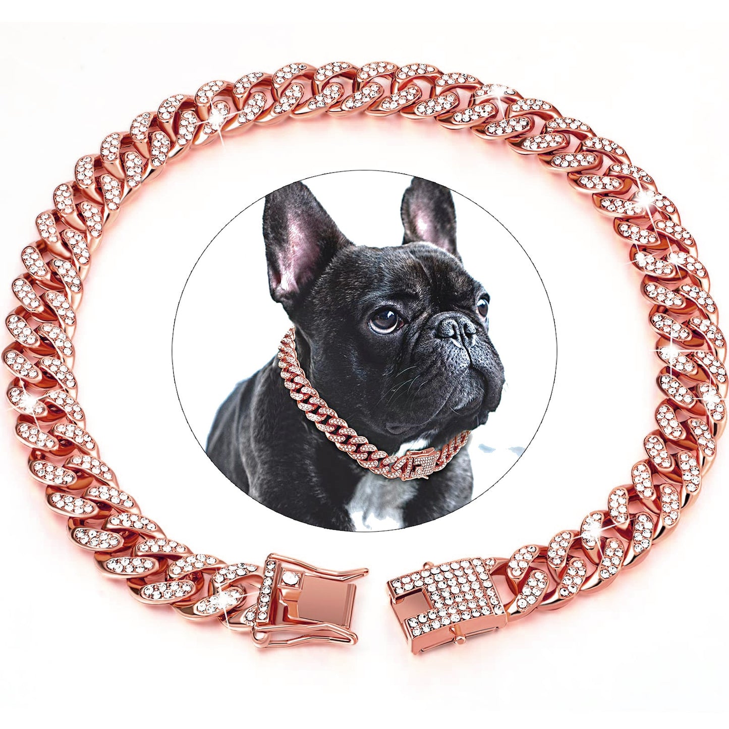 Kubanische Gliederkette aus Gold für Hunde