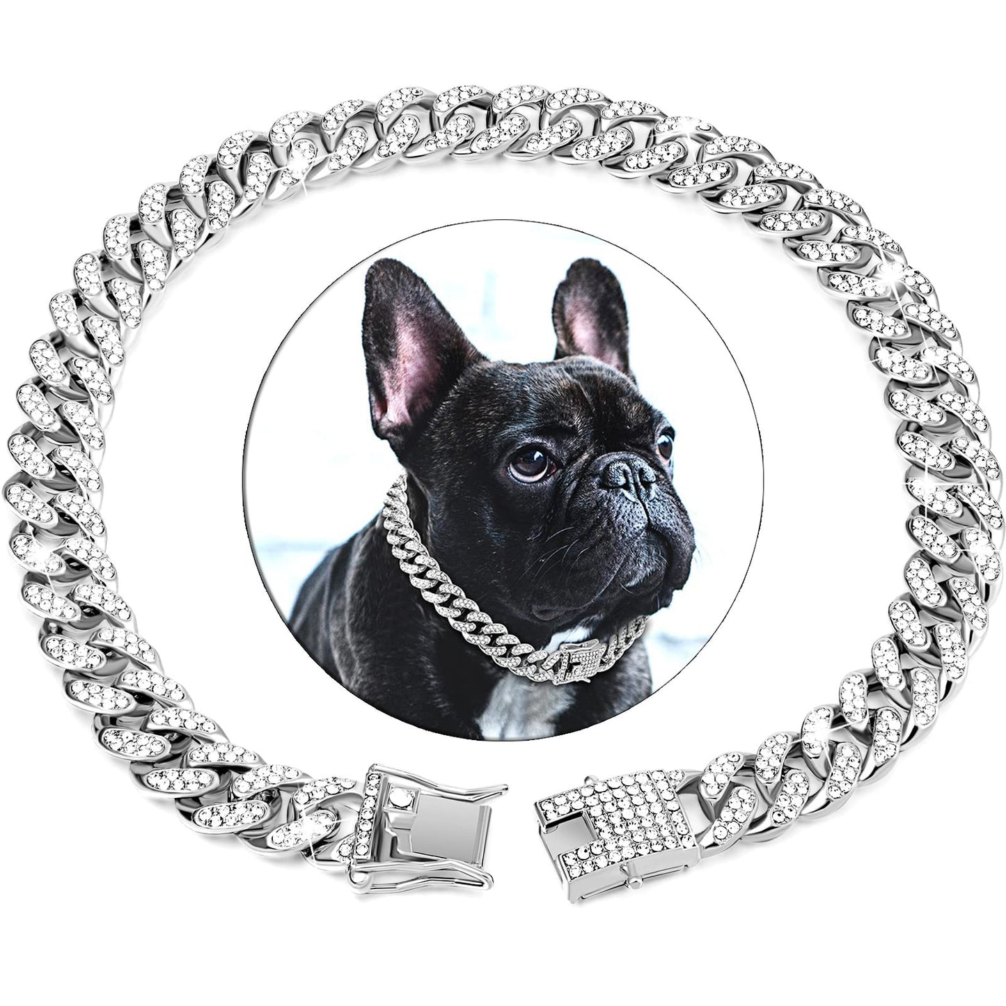 Kubanische Gliederkette aus Gold für Hunde