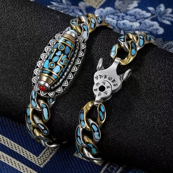 ターコイズ ナインアイ ジビーズ ブレスレット