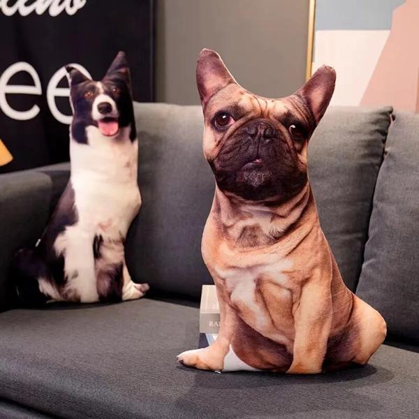 3D犬ぬいぐるみ枕