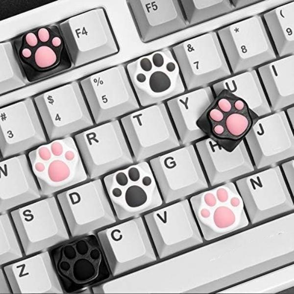 カスタム ゲーミング 猫の足跡とお尻のキーキャップ